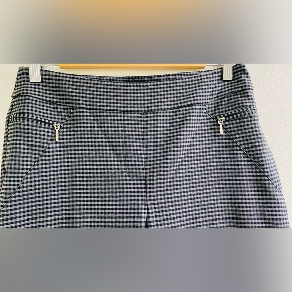 Soho Apparel Women's Black and White Checkered Straight Leg Pants - Picture 4 of 6